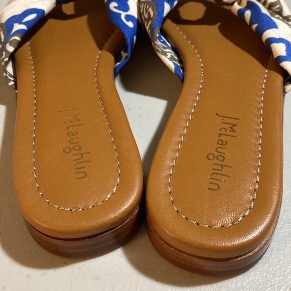 J. McLaughlin slip on fabric Sandals. Size 7 - Picture 6 of 11